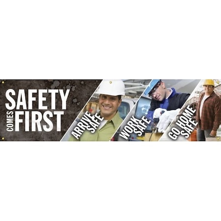 Accuform MOTIVATIONAL BANNER SAFETY COMES MBR759 MBR759